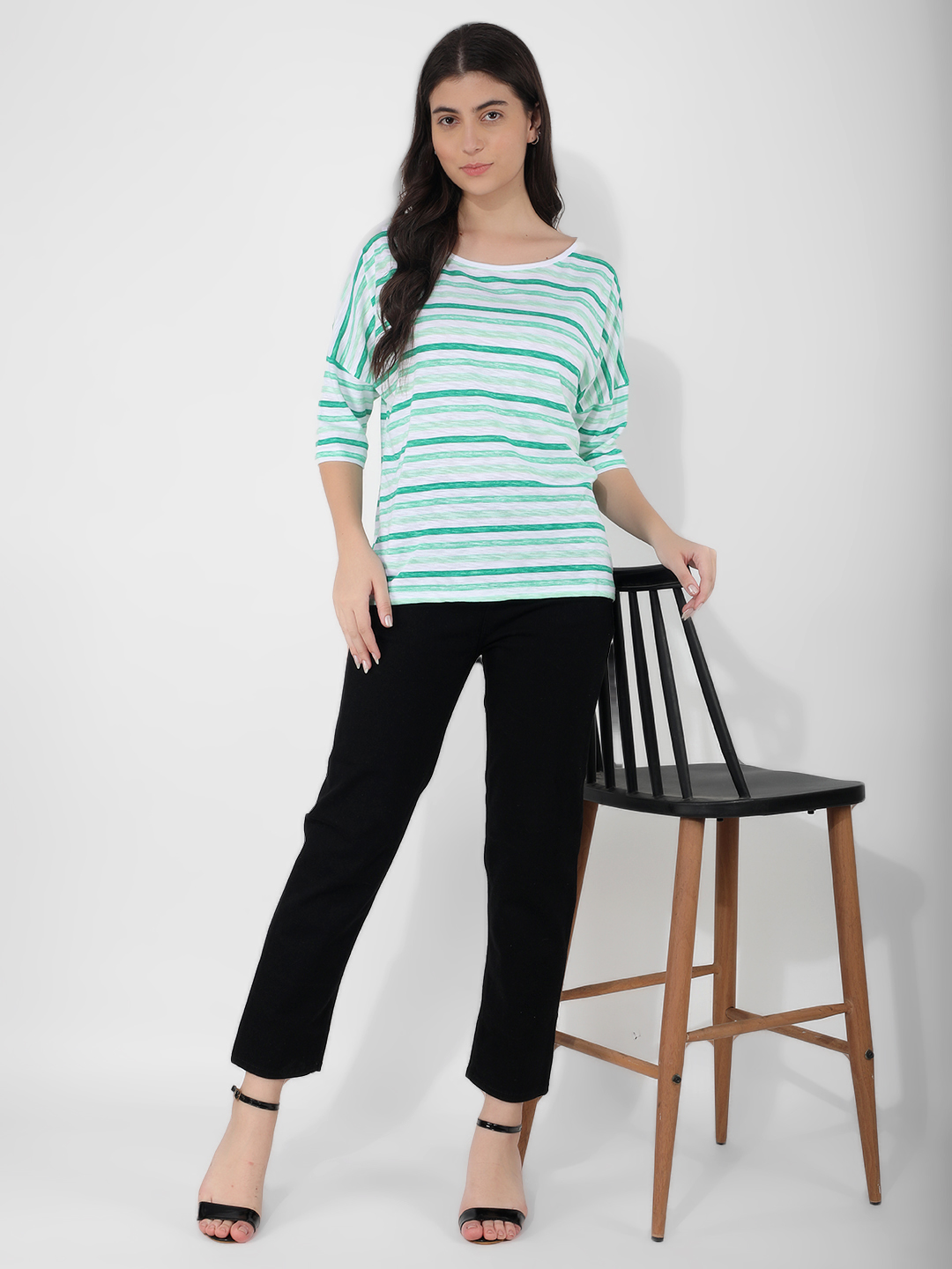 Numero Uno Women Striped White Top